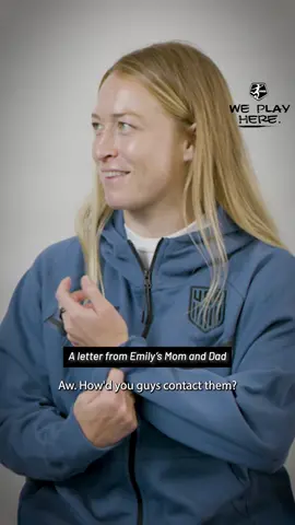 Emily Sonnett's mom & dad wrote her a ✨long message✨before the World Cup and it's so sweet!  #WePlayHere 