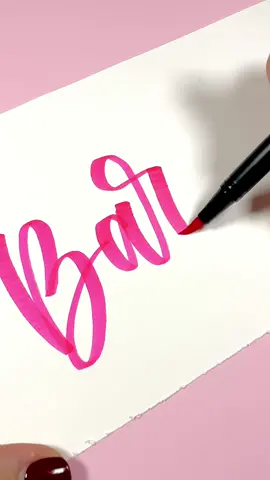 Are you going to see the new Barbie movie? #barbie #lettering #calligraphy #letteringideas #artistsoftiktok 
