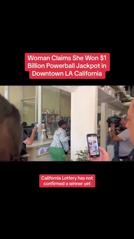 Source: knxbaird from twitter She claims to be the jackpot winner. California Lottery has not confirmed who won yet.