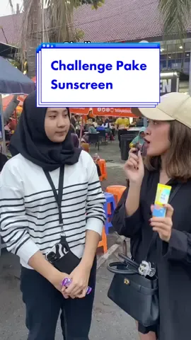 Pake Sunscreen di Tempat Umum‼️ #somethinc #challenge #sunscreen 
