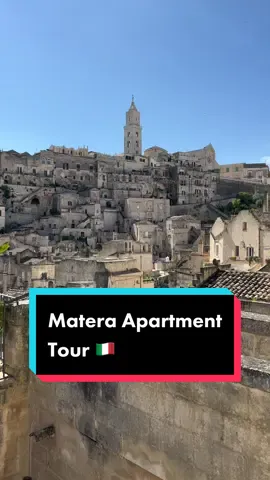 Not sure what‘s better: visits from Argo 🐕 or the views. At less than €200/night, this apartment option in Matera is a steal especially if you’re traveling with a group. (It sleeps 6!) Don’t miss📍@casa.tudor.art.matera and follow along for more unique stays! . . . . . #matera #italytravel #uniquestays #sassidimatera #hoteltour #italy #tiktokitaly #tiktokitalia 
