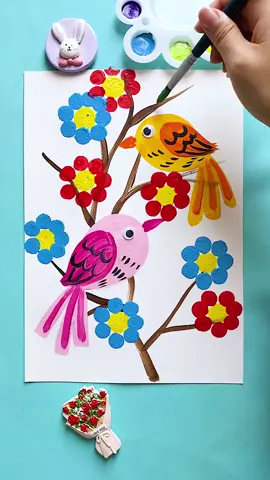 You can do this with your child!🤗 @arttok.w  #painting #acrylicpainting #art  #artwork #tiktok #reels  #children #resim 