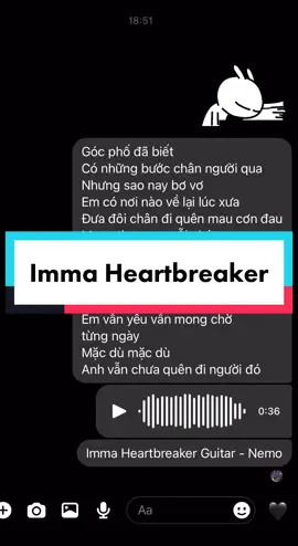 Imma heartbreaker Guitar - Nemo #immaheartbreaker #LearnOnTikTok #lilknight #LK #justatee #emily #vipprotayho #cici #nemo #lenhatquynh #luoiguitar #guitar #cover #xuhuong #tiktok #2023