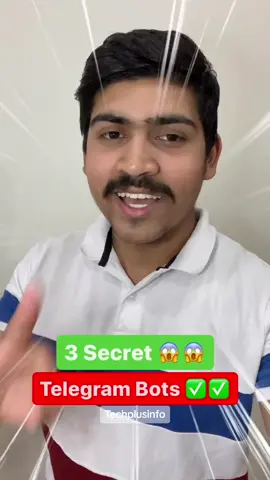 3 secret telegram bots 😱🤯🔥 #telegram #tiktok #knowledge #informative #videoediting #trending #foryou #viralvideo #foryourpage #unfrezzmyaccount 