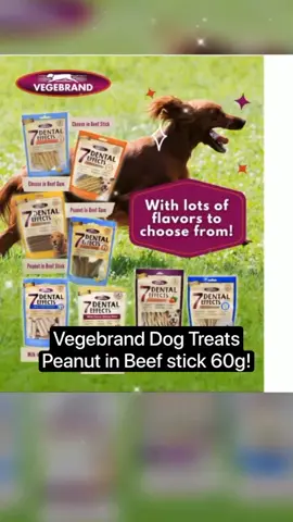Vegebrand Dog Treats Peanut in Beef Stick 60g! #vegebrand #dogtreats #dogtreat #treatsfordogs #furbaby#furbabytreat 