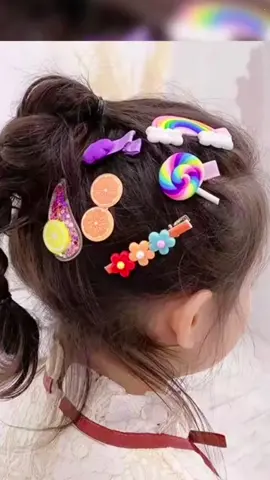 14 in 1 hair clip set children’s hairpin cute cartoon hair pin#kids #girls #tiktok #foryou #tkmademebuyit 