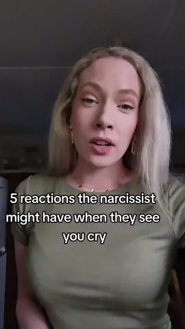 5 reactions the narcissist might have when they see you cry. #npd #narctok #narcissistbehavior #narcissist #covertnarcissist #narcissism #narctokadvice #narcaware #narcissisticrelationship #narcissisticrelationship #narcissistrecoverycoach #narcabuse #narctoksisterhood 