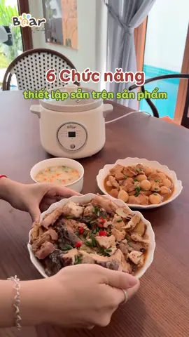 Đa năng tiện lợi chỉ có thể là nồi nấu chậm 1,5L đến từ nhà Bear #bearofficial #bearthichnauan #bearvn #noinaucham #noinaucham #nnc15 #fyp 