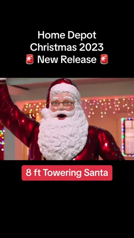 🚨 NEW Christmas 2023 Release 🚨 Home Depot 8ft Giant Santa! He has UV coated paint, an LED lantern and is perfect for residential and commercial spaces! $299. Will you be picking this new outdoor Christmas decoration? #holidayalerts #christmas #christmas2023 #merrychristmas #christmasdecor #homedepotchristmas #xmastok #christmastok #christmastree #xmas 