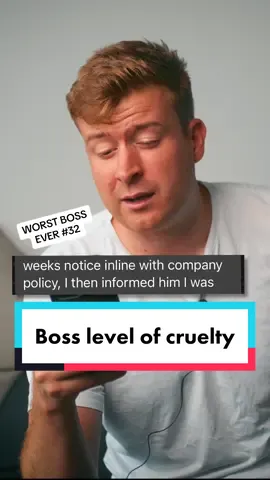 Part of being a boss is understanding that the unexpected can happen, and being able to show compassion and empathy when they do. This boss doesn't seem to get that. #worstbosses #badbosses #redflags #toxic