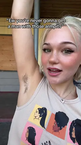 “Shave” like ITS NOT FOR YOU???? I LIKE THEM #fyp #lgbtq #wlw #hair #hairygirl #armpits #duh 