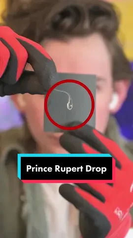 I tested the indestructible Prince Rupert’s Drop… here’s what happened 🥵🥵 How should i test it next!? #challenges #fyp Btw, I’m a professional and this was conducted in a safe environment :) 