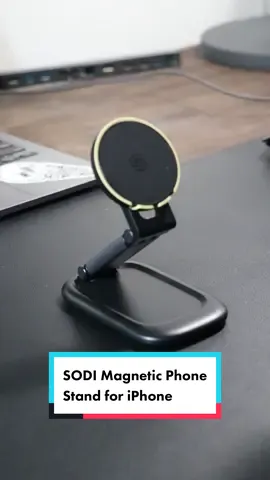 This is my new favorite iPhone Stand that is magsafe compatible! #iphone #magsafe #phonestand #sodi #amazonfinds 