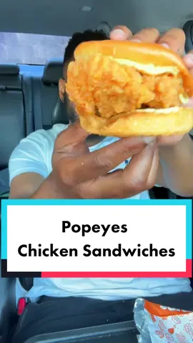 Trying ALL Of @Popeyes Chicken Sandwiches🙄🤬. #ncfoodie #travelfoodie #mukbang #tastetester #foodreveiws #foodcritic #popeyeschickensandwich #popeyes #popeyeschicken 