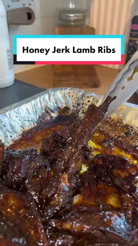 Honey Jerk Lamb Ribs 🔥 One of the exclusive recipes in my new cookbook! Link in bio ✨ #foodwithchanell #foodtiktok #fyp 
