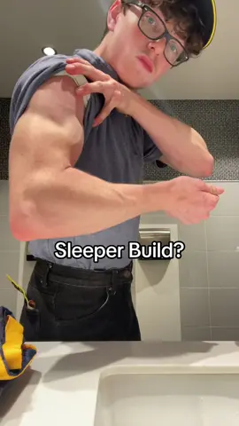 Sleeper build on top #gym #GymTok #muscle #sleeperbuild #mcdonalds #mcdonaldsemployee #fyp #viral 