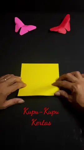 Tutorial membuat kupu-kupu kertas origami 🦋🦋 #origami #origamitutorial #kupukupukertas 