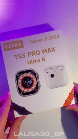 T55 PRO MAX ULTRA 8 W/ EARPHONES UNBOXING ✨ #tiktokfinds #philippines #fyp #t55promaxsmartwatch #smartwatch 