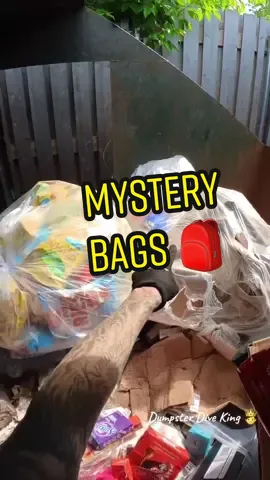 What is the black box 📦 🤔? Wasted food and a mystery bag #dumpsterdiveking #dumpsterdiving #dumpsterdiver #food 