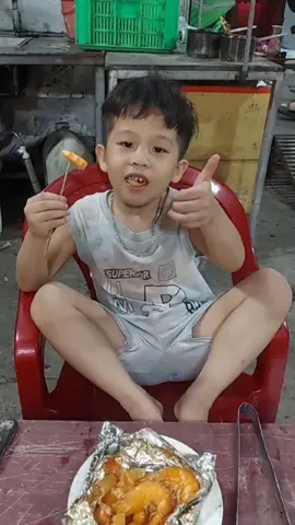 ăn tôm tự nướng