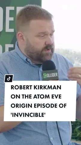 Invincible creator Robert Kirkman came by the Collider Studio at San Diego Comic Con and talked about the Atom Eve origin episode of Invincible, which was surprise released after the Invincible panel.  #SDCC #HallH #SanDiego #ComicCon #Invincible #RobertKirkman #FilmTok #Movietok #Shorts 