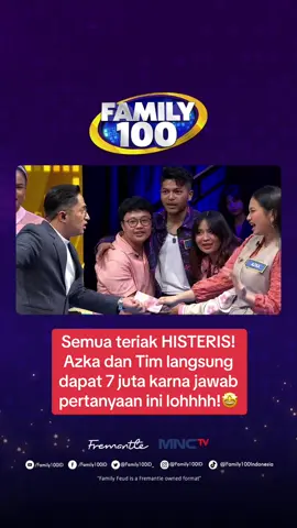 Semua langsung histeris😱😱 ##fypシ #fypgakni #fypdong #foryoupage #irfanhakim #Family100 #Family100ID #FamilyFeud #FamilyFeudID #SurveiMembuktikan #viral #hits #mutiaraazka 