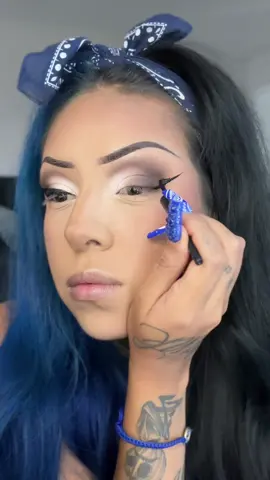 Replying to @Irenne 🌙🐺 i used @wetnwildbeauty eyeliner on top and @Ciate London on bottom.🔪🔪🤍🤍 #oldsoul #fypシ #chicanostyle #chola #chicana #fyp 