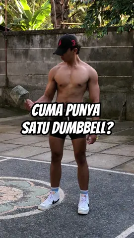 CUMA PUNYA 1 DUMBBELL? GAK MASALAH LEK! Ini tutor gedein bicep/lengan depan cuma pakai 1 dumbbell biar segede bukit💪😎
