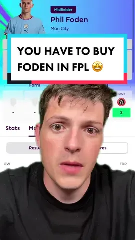 FODEN IS ESSENTIAL IN FPL #FPL #PremierLeague #fantasypremierleague 