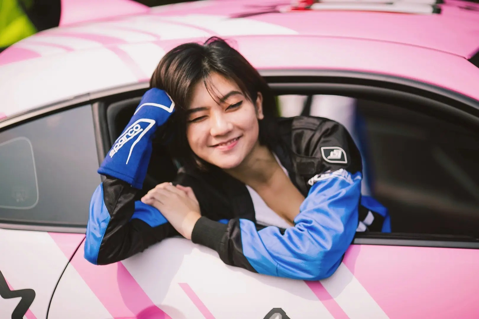 subarbie drifts 🥰🎀💨 #indonesiandriftseries #womensdriftchallenge 