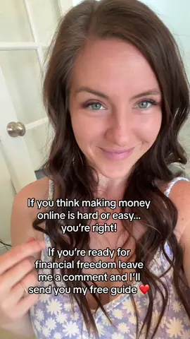 It is so easy to make very large amounts of money online working a few hours a day. It’s all about your mindset! Regular people are doing it and changing their lives ❤️  I figured it out and I’d love to help you do it too! Drop me a comment or send me a message and I’ll send you my frew guide to get started.  Don’t wait get started now! The life of your dreams is possible!!  #passiveincome #legitsidehustles #financialfreedom #createyourdreamlife #financetok #bestsidehustleof2023 