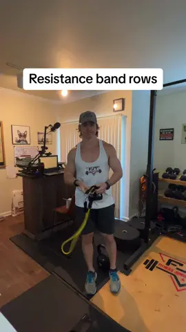 How to do resistance band rows #GymTok #fyp #howto #rows 