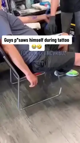 He didnt even start yet lmao #Fyp #fyp #foryou #viral #tattoo #tattoos #tattoolover #funny #fail #funnyvide #fy #fypviral #viralvideo #sad #funny #fypviralシ #viraltiktok #fails #failvideo 