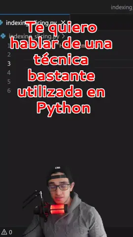 slicing en python. #python #programacion #slicing #aprendeprogramacion 