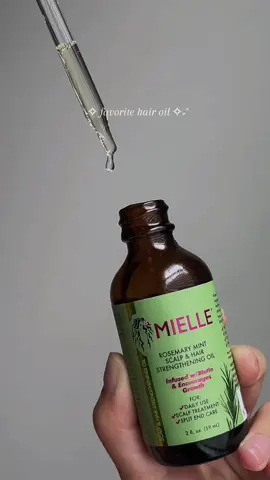 practically a staple in my hair care routine ✨ #miellerosemaryhairgrowthoil #rosemarymintoilforhair #ugccontentcreatorexamples #ugcmarketing #haircareroutine 