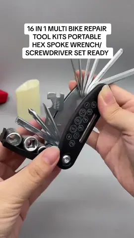Pemutar skru berbagai guna dan berbagai cara.. 16 IN 1 MULTI BIKE REPAIR TOOL KITS PORTABLE #16in1multipurposetool #16in1 