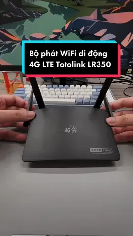 Bộ phát wifi di động Totolink LR350 4G LTE tiện ích cho những ai ở trọ hay những ngôi nhà, công ty rộng lớn.  #totolink #bophatwifi4g #bophatwifi #nghiacongnghe #reviewcongnghe #dcgr #LearnOnTikTok 