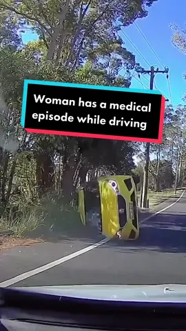 Fortunately, the woman was okay 😱 #dashcam #australia #momentsbeforedisaster #viral
