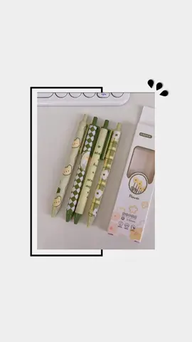 4Pcs Set 0.5mm Ins Cute Creative Flower Press Gel Pen Black Student School Office Pen Stationery #fyp #CapCut #tiktoaffiliate #ballpen #ballpens #viral #viralvideo #budolfinds 