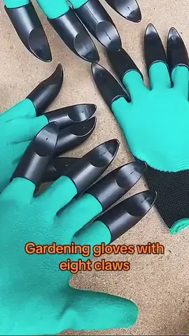 Gardening gloves with eight claws #gloves #gardening #soil