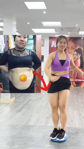 Chị ấy đã giảm cân thành công Nhờ tập với bàn xoay eo thông mình #xoayeogiammo #xoayeobanchan #giamcan #hottrend 