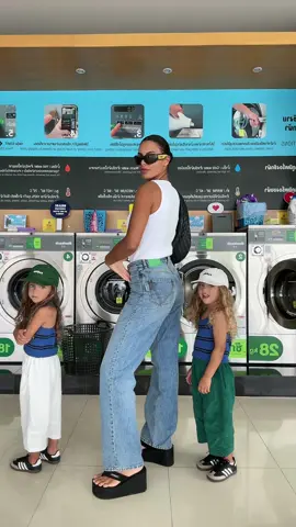 Boyish era 💙🍀⚽️🧺 #twins #twinmom #twinsisters #twinmomlife #fashionmom #outfitcheck 