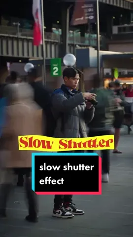 Tips for this effect ⬇️⬇️ 1. The subject should remain as still as possible. 2. Use manual focus since people may walk in front of your subject and the auto focus may hunt. 3. For a more advanced effect you could rotoscope the subject out of the background and speed up just the background so that everyone else around the subject is moving fast whilst the subject is moving at normal speed. #slowshutter #camera #sony #sonyalpha #cameratricks #videography #contentcreator