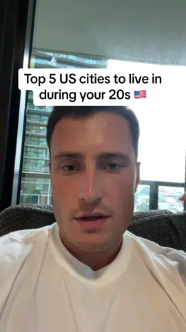 Top 5 cities to live in durinf your 20s… Do you agree with this list?  Drop a comment with your top 5  🫳 #miami #nyc #tampa #cbwritescopy 