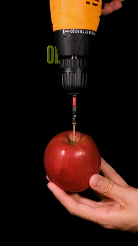Driving a Screw into an Apple #asmr #satisfying #amazing