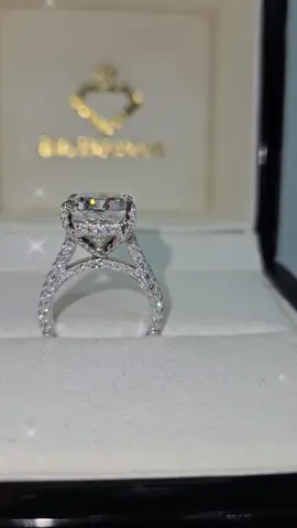Our Signature Tri-Row Handcrafted Engagement Ring Featuring A 6 Carat Cushion Cut Diamond!  The Best Prices & Unrivalled Craftsmanship!  Call Text or Whatsapp 0432 413 202  #perfect #Diamond #ring #bigdiamond #jewellery #jewellers #Sydney #Australia #engagement #engaged #Love #amazing #bride #wedding #engagementring #perfect 