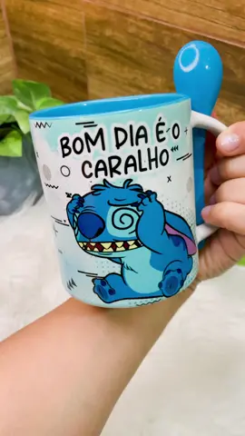 Stitch de mal humor 🤣🤣  caneca Personalizada.  #canecapersonalizada #stitch #caralh #malhumor #debochado #palavrao #canecadivertida #meme #engracad #vaisefud #sublimacao 