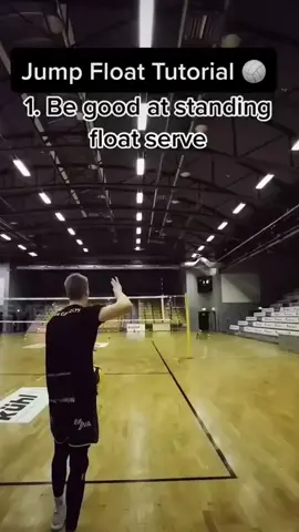 Volleyball Jump Float Serve Tutorial 🏐🙌 #volleyball #haikyuu #jump #float #serve #viral @jamesdelaneysings #beginner 