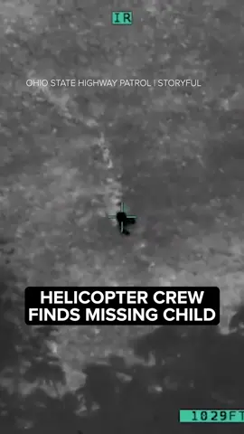 Video from the Ohio State Highway Patrol shows a #helicopter crew spot a missing 4-year-old boy and guid officials and family to the child.♥️ #rescue
