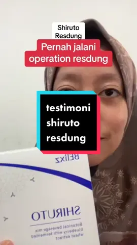 #capcut amalkn shiruto, resdung hilang. jom dengar testimoni saya sendiri. #shiruto #shirutovitaminsofimmunity 